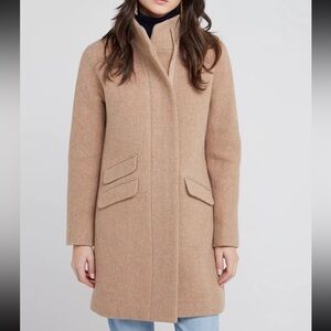 J. Crew Cocoon Coat Italian Stadium-Cloth, Size 8 TALL